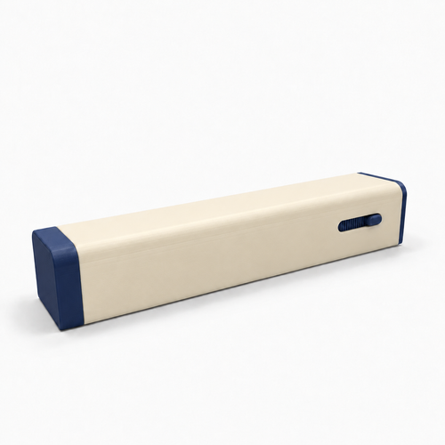 Cream and navy 7-day pill organizer