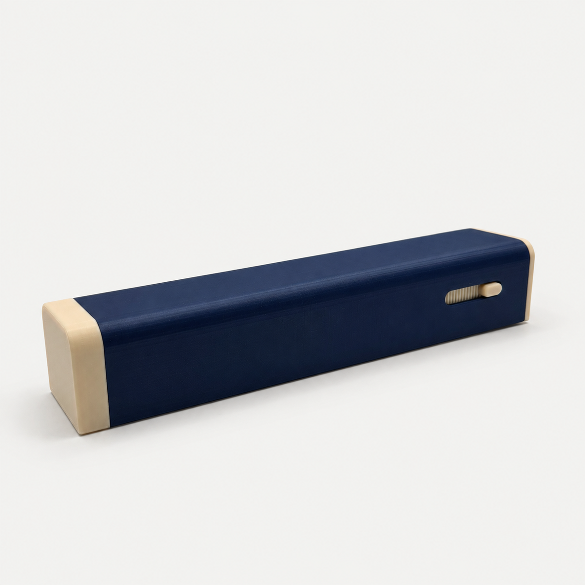 Navy and cream 7-day pill organizer