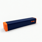 Navy and orange 7-day pill organizer