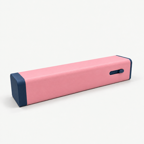 Pink and navy 7-day pill organizer